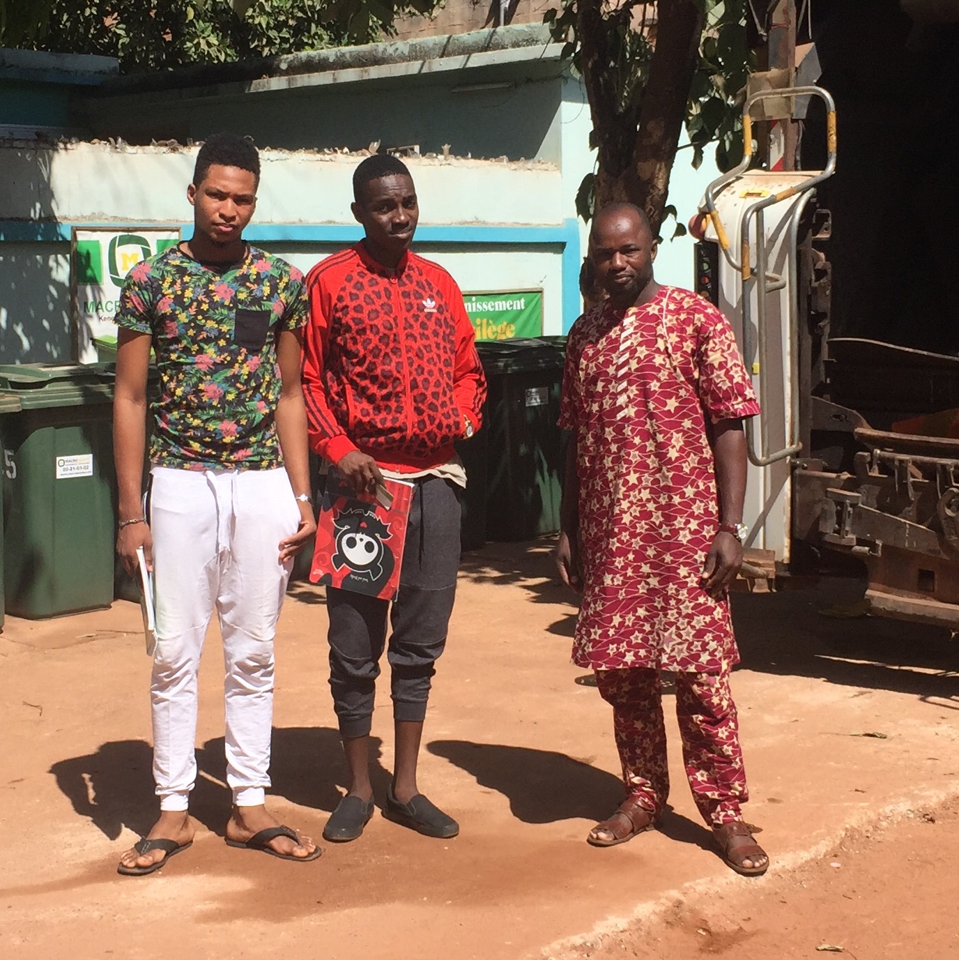 Seydou, Cheickna and Facinet Coulibaly (left to right)