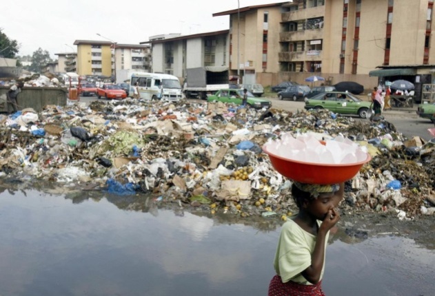 Illegal waste dumping in Côte d'Ivoire
